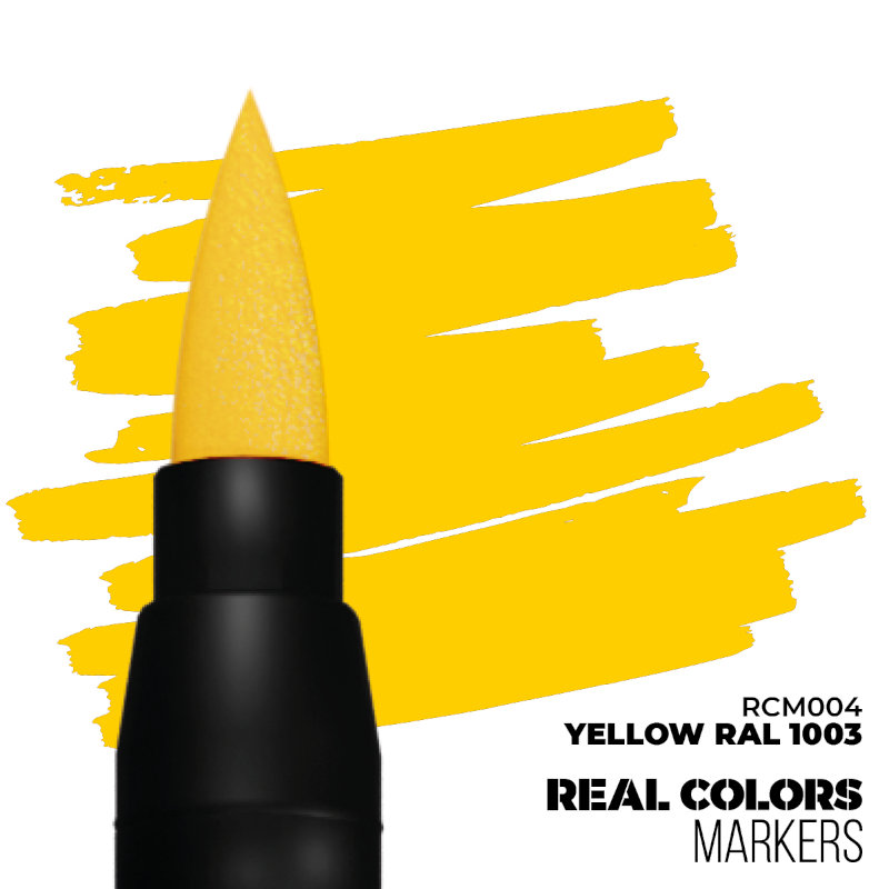 Real Colors Acrylic Paint Markers Yellow RAL1003