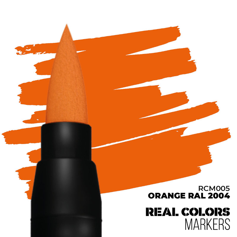 Real Colors Acrylic Paint Markers Orange RAL2004
