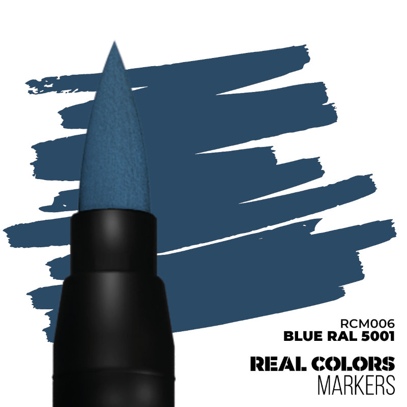Real Colors Acrylic Paint Markers Blue RAL5001