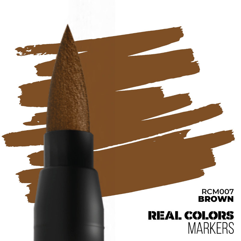 Real Colors Acrylic Paint Markers Brown