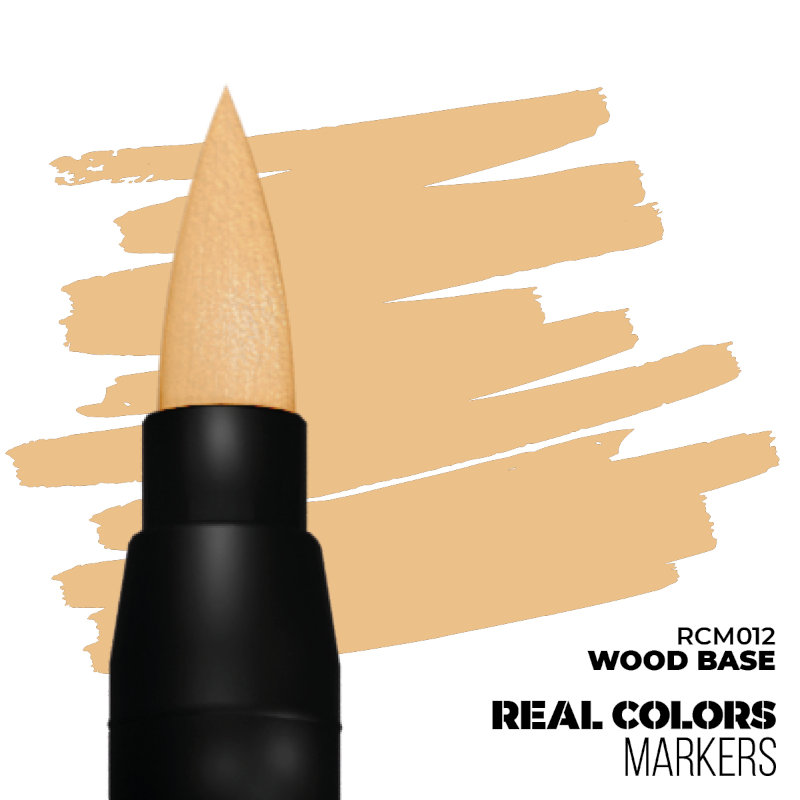 Real Colors Acrylic Paint Markers Wood Base