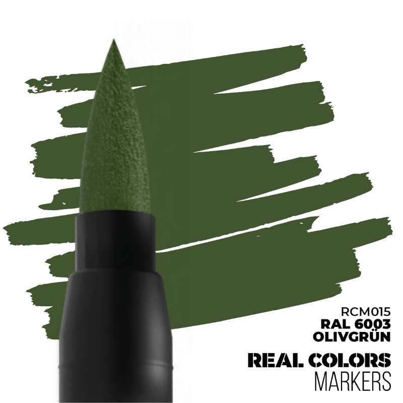 Real Colors Acrylic Paint Markers Olive Green RAL6003