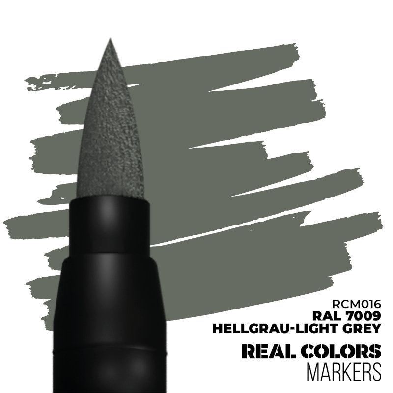 Real Colors Acrylic Paint Markers Light Grey RAL7009