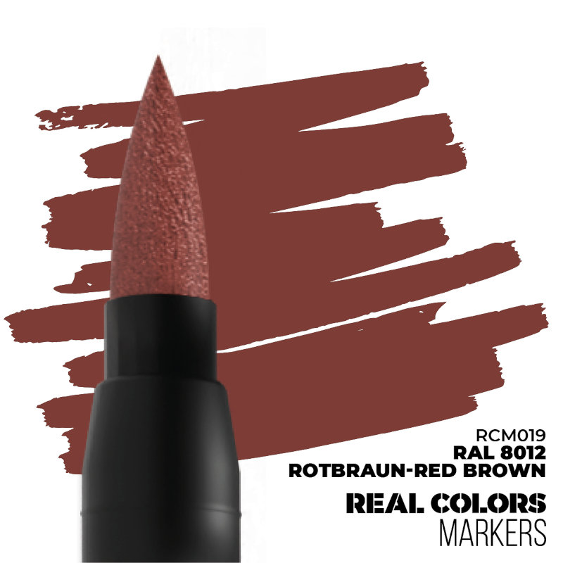Real Colors Acrylic Paint Markers Red Brown RAL8012
