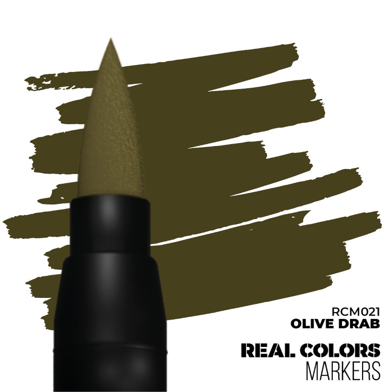 Real Colors Acrylic Paint Markers Olive Drab