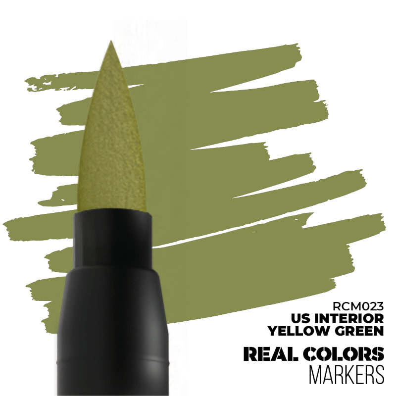Real Colors Acrylic Paint Markers US Interior Yellow Green