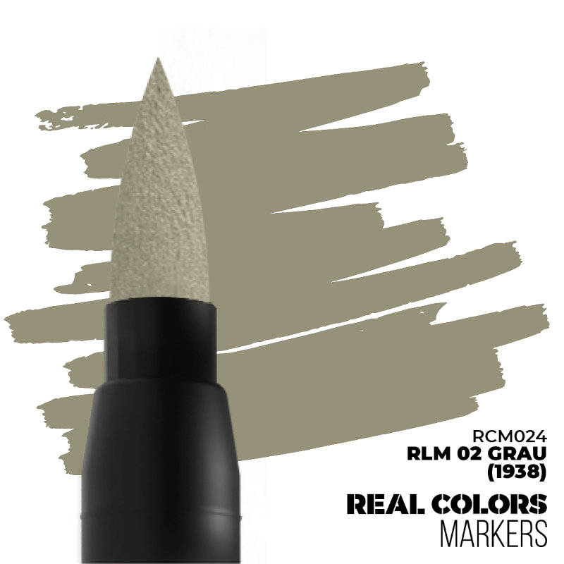 Real Colors Acrylic Paint Markers Grey 1938 RLM02