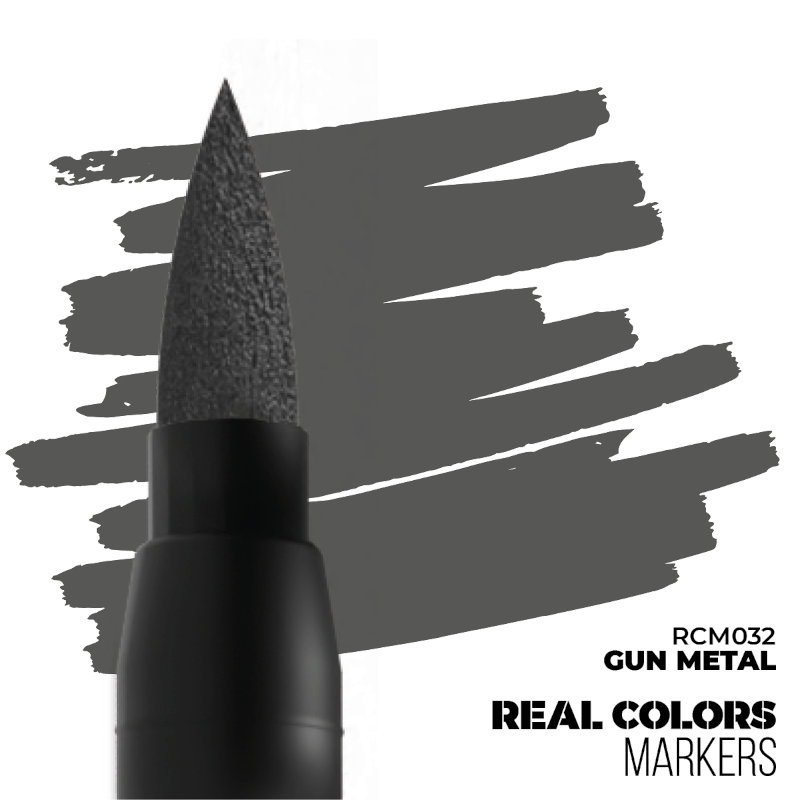 Real Colors Acrylic Paint Markers Gun Metal