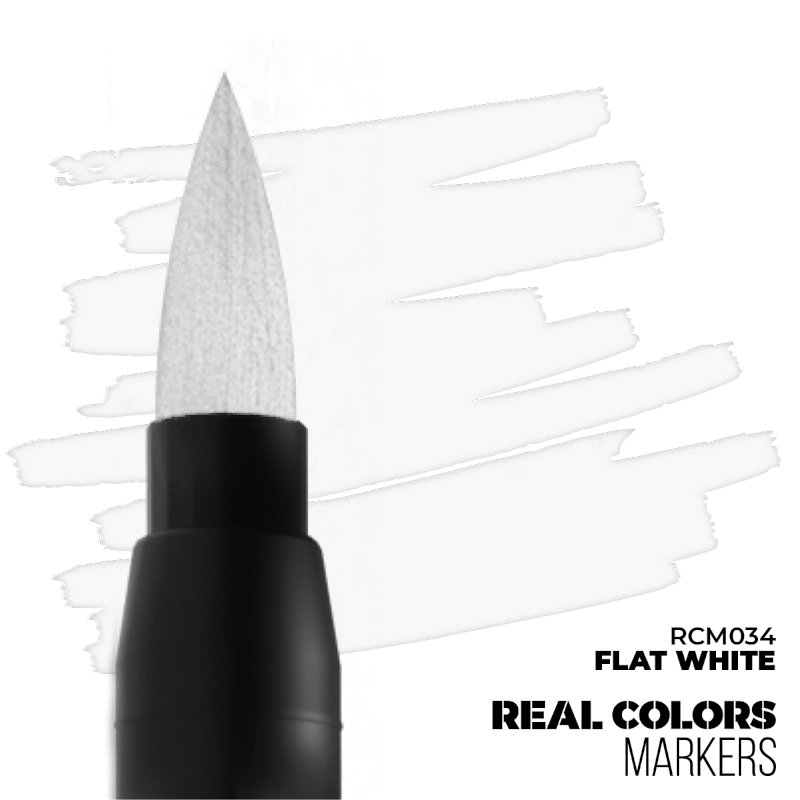 Real Colors Acrylic Paint Markers Flat White