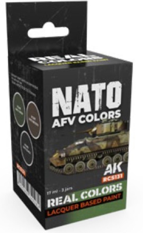 Real Colors: NATO AFV Acrylic Lacquer Paint Set (3) 17ml Bottles