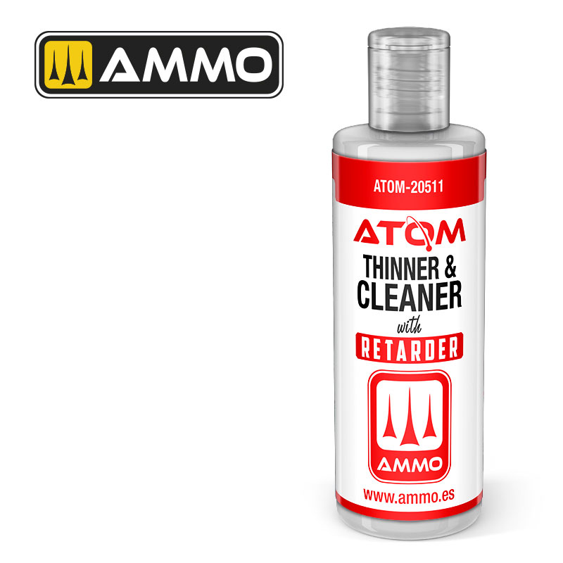 Ammo By Mig ATOM Acrylic Paint: Thinner and Cleaner with Retarder 60mL