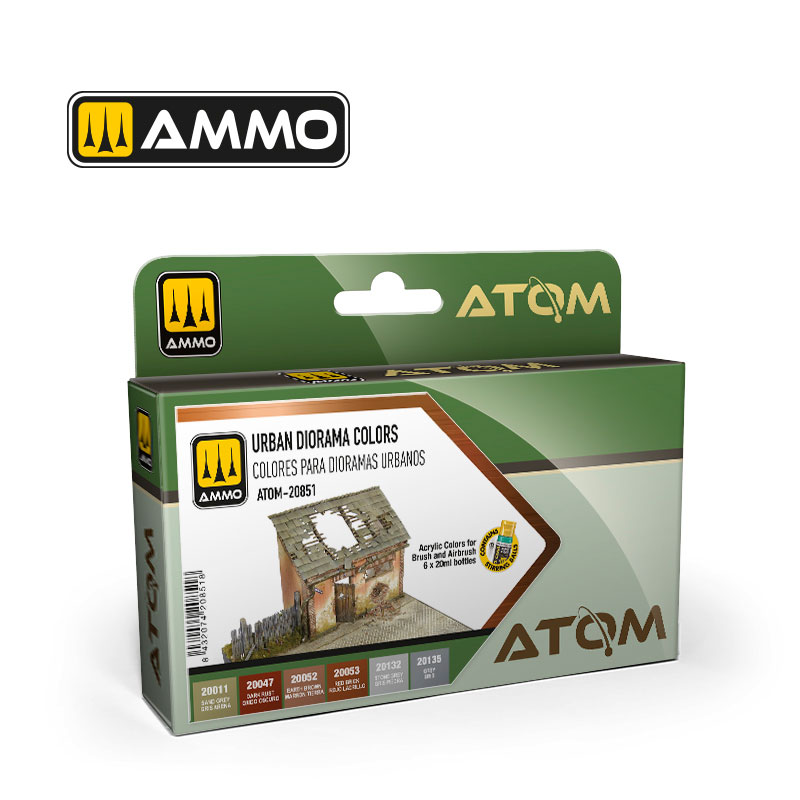 Ammo By Mig ATOM Urban Diorama Colors Set 