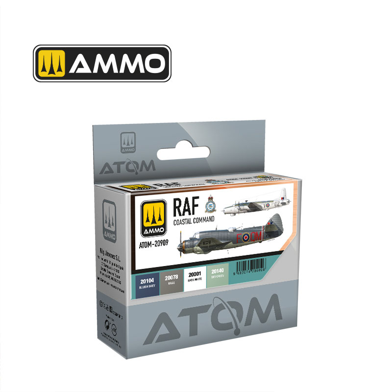 Ammo By Mig ATOM Acrylic Paint Set: RAF Coastal Command Set