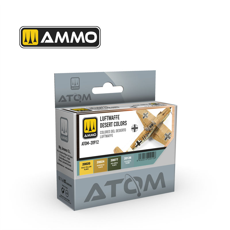 Ammo By Mig ATOM Acrylic Paint: Luftwaffe Desert  Color Set