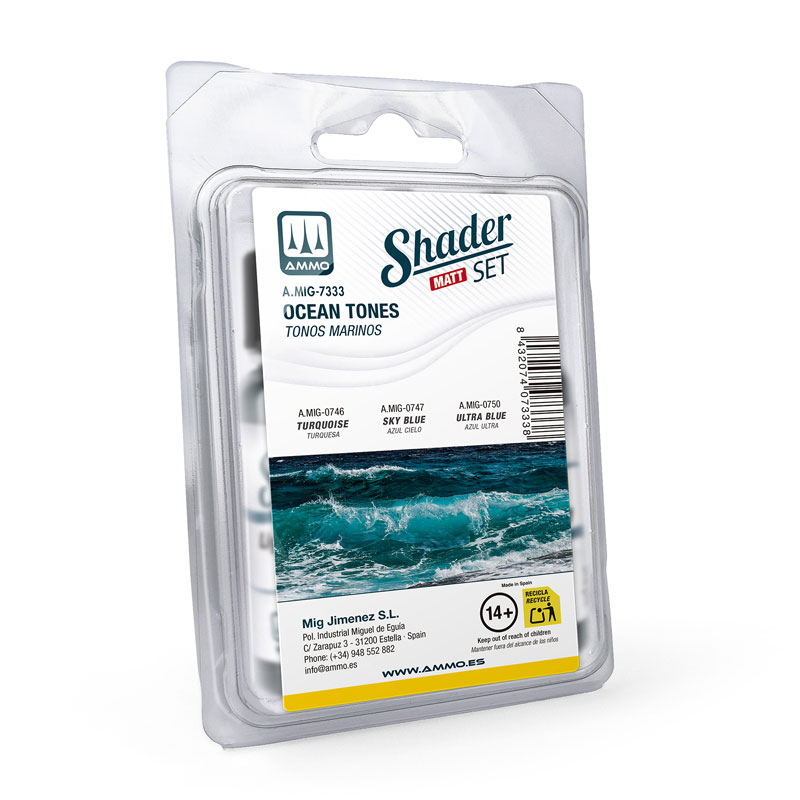 AMMO by Mig Matt Shader Set Ocean Tones