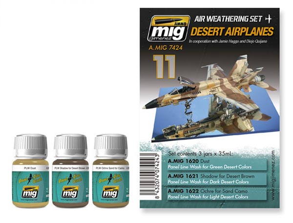 Panel Line Wash Set: Desert Airplanes