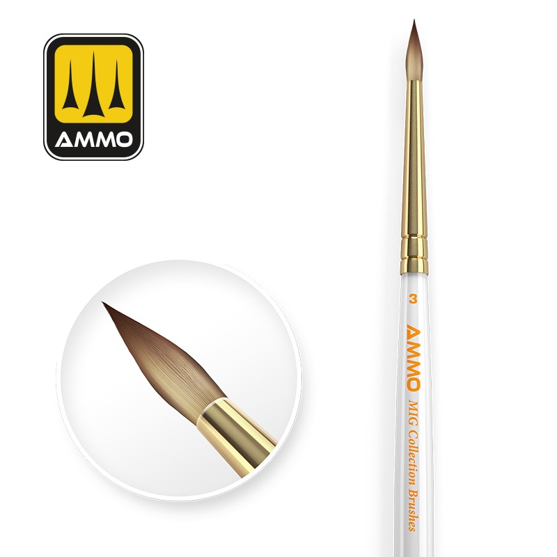 Ammo By Mig Brush Collection: Conical 03