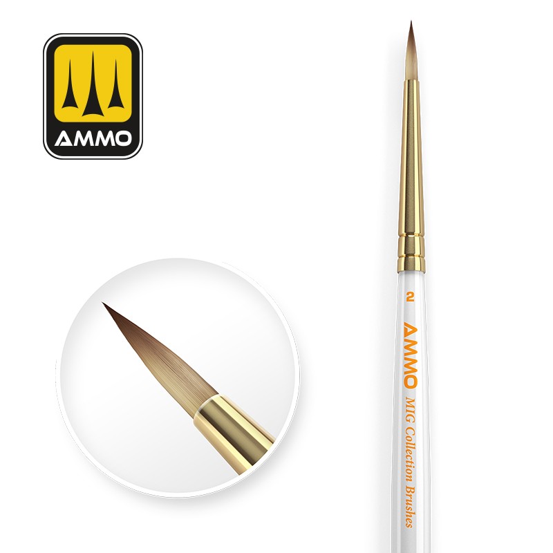 Ammo By Mig Brush Collection: Conical 02
