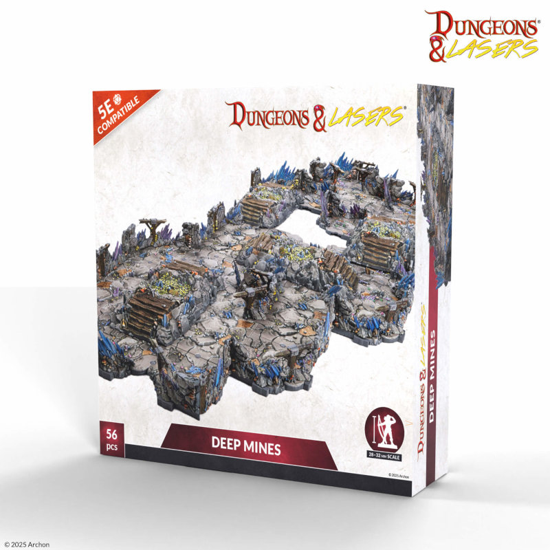 Archon Studio Dungeons and Lasers: Deep Mines Half-Height Walls