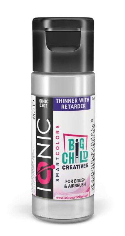 Ionic Smart Colors Acrylic Thinner with Retarder 20ml Bottle