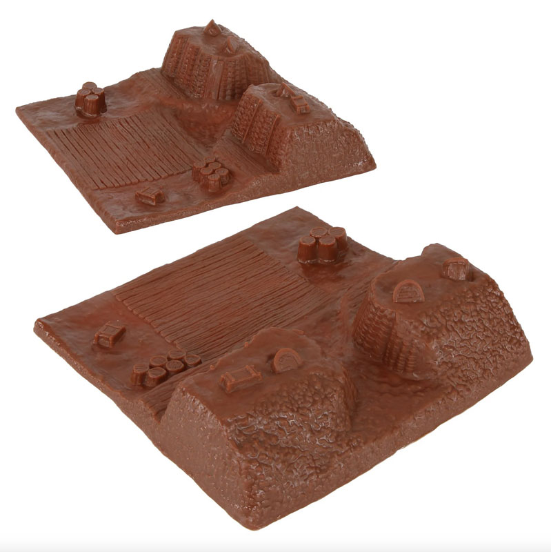 BMC Revolutionary War Battle of Yorktown Redoubt 2pc Set