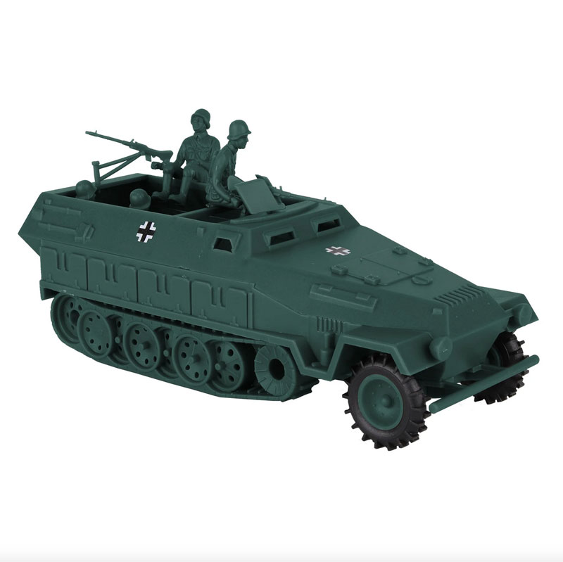 BMC CTS WW2 German Hanomag Halftrack - 5pc Forest-Green Vehicle