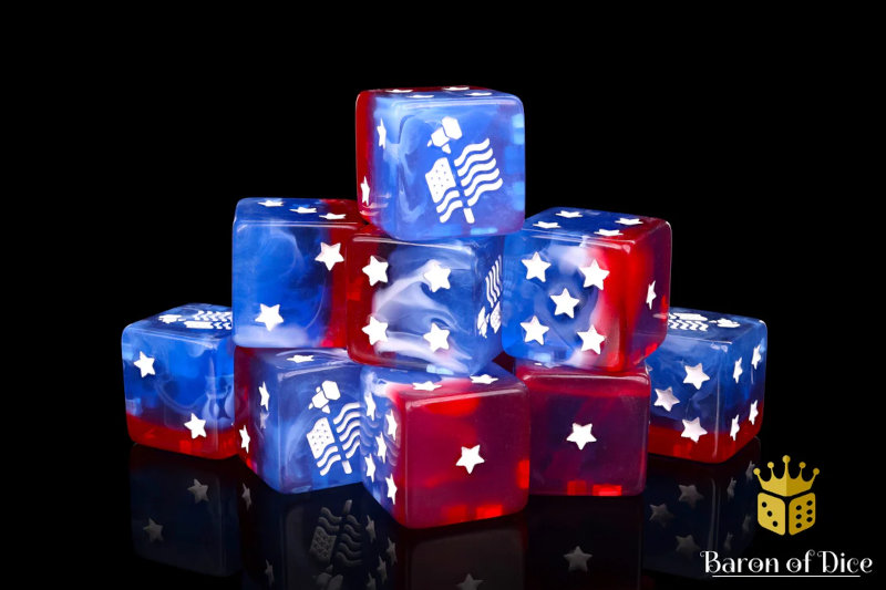 Baron of Dice Team USA Dice (25 dice)