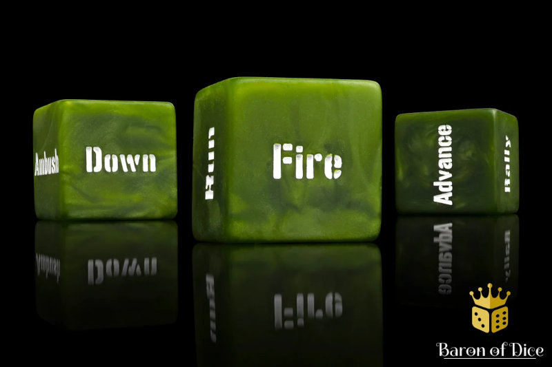 Baron of Dice Bolt Action Action Order Dice (10 dice)