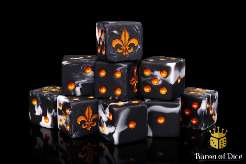 Baron of Dice Fleur De Lis - Heritage Dice (25 dice)