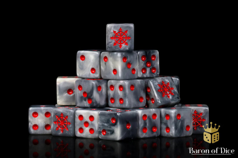 Baron of Dice Chaos Demon Red Star Dice (25 dice)