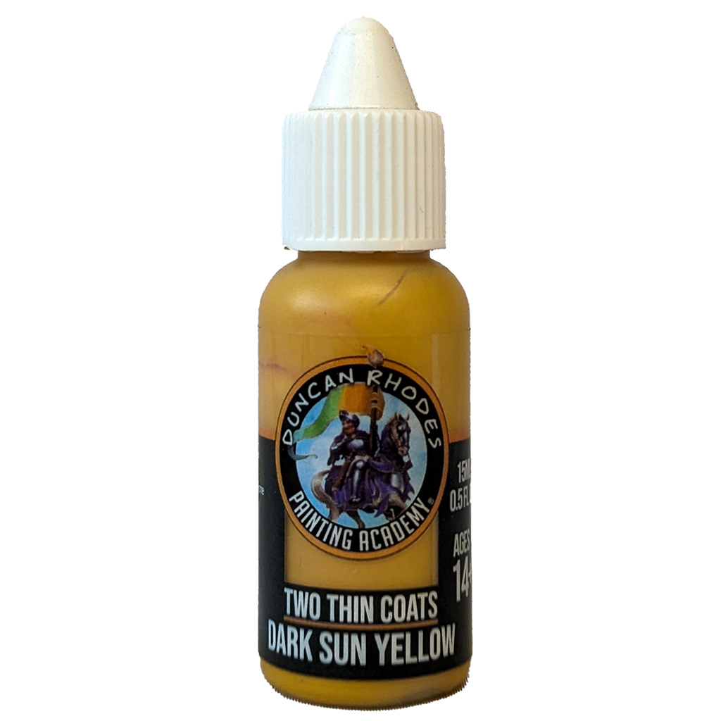 Two Thin Coats: Dark Sun Yellow 15ml bottle