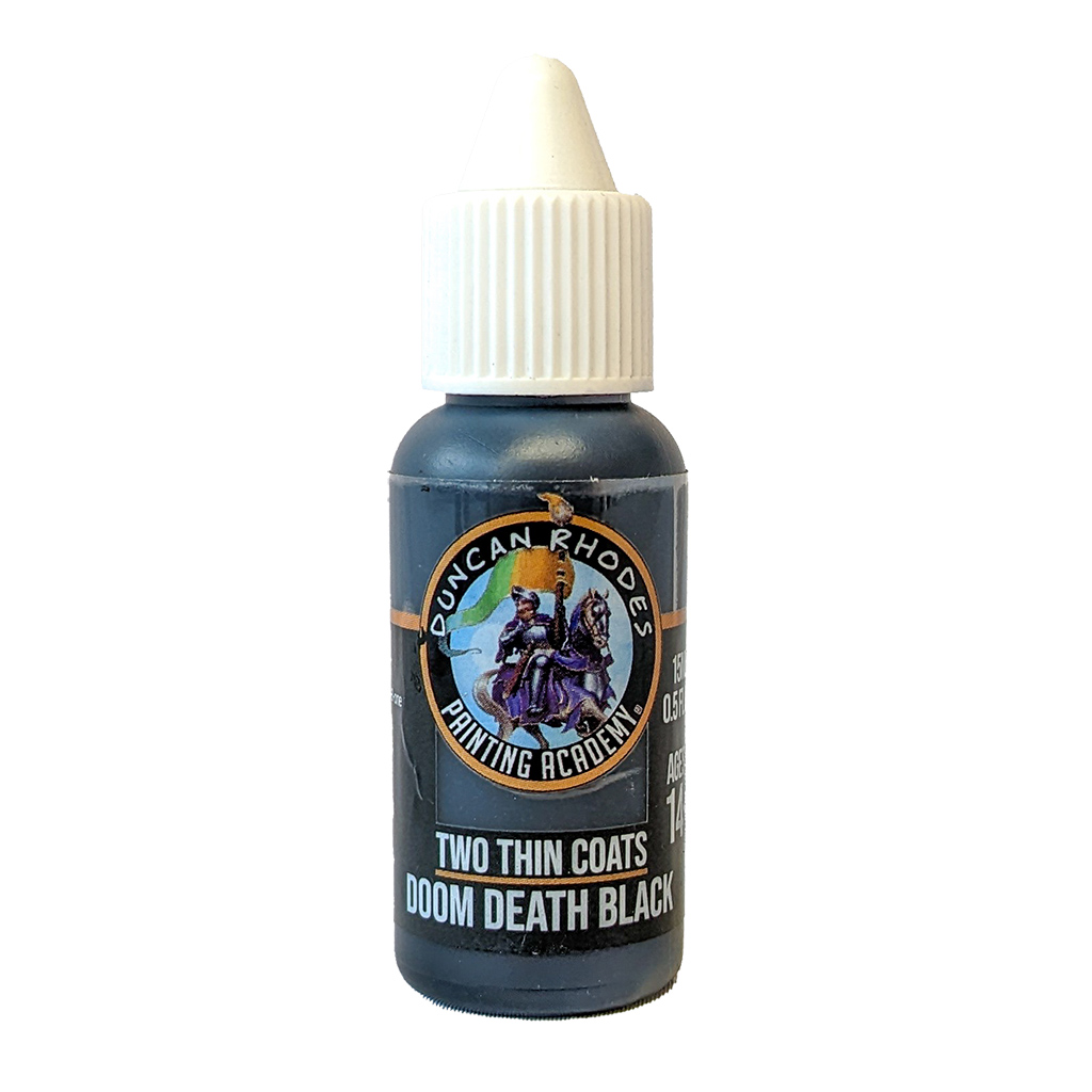 Two Thin Coats: Doom Death Black 15ml bottle