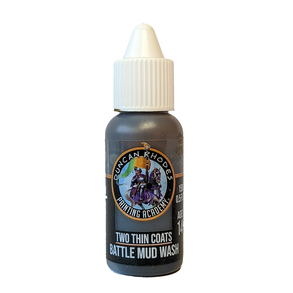 Two Thin Coats: Battle Mud Wash 15ml bottle