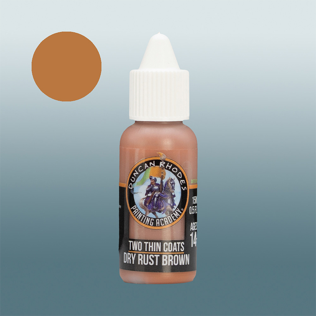 Two Thin Coats: Dry Rust Brown 15ml bottle