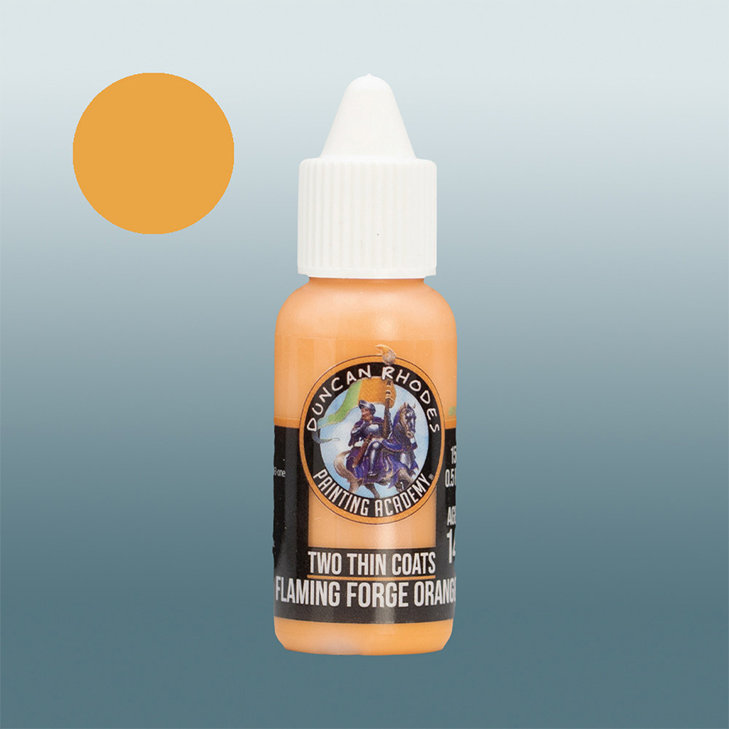 Two Thin Coats: Flaming Forge Orange 15ml bottle