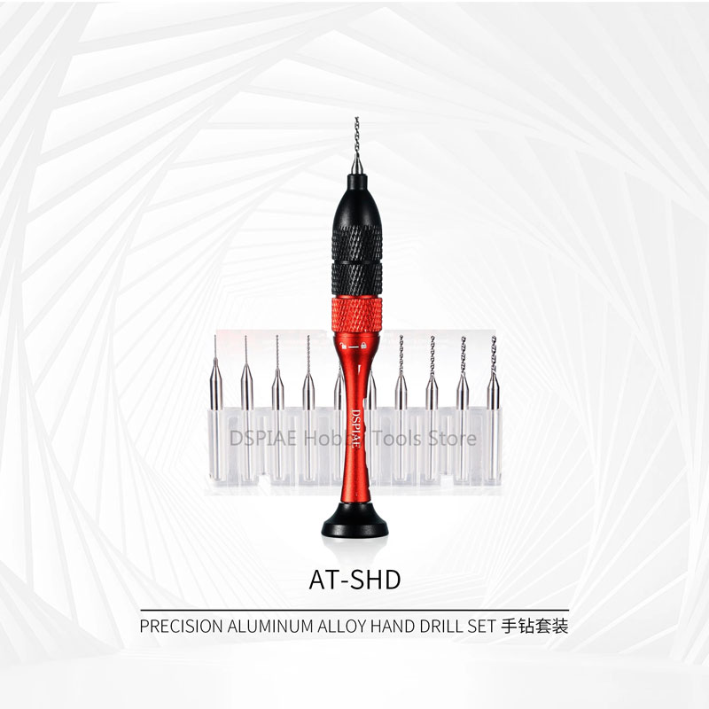 Dspiae Precision Aluminum Alloy Hand Drill Set