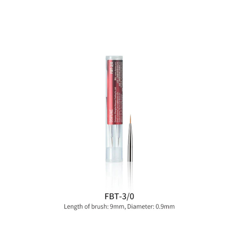 Dspiae Phoenix Plume: 3/0 Fine Detailing Brush Tips (3) for PTFB