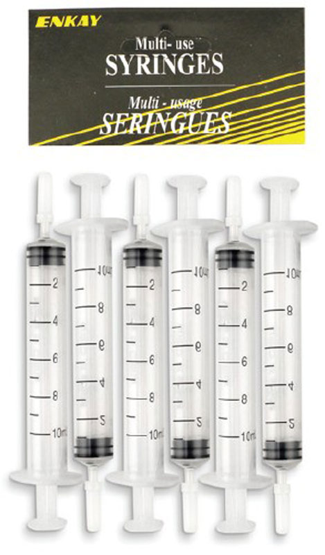 10ml Multi-Use Straight Tip Syringes