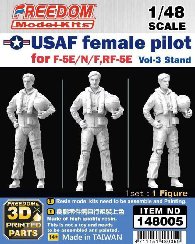 Freedom Models USAF Female Pilot Standing