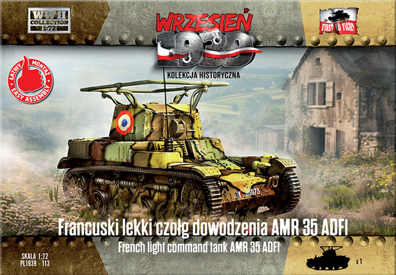 First to Fight WWII AMR35 ADF1 French Light Command Tank