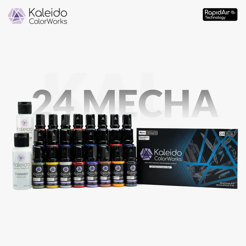 Gaahleri ProMaster Series Paints - 24 Color Mecha Set