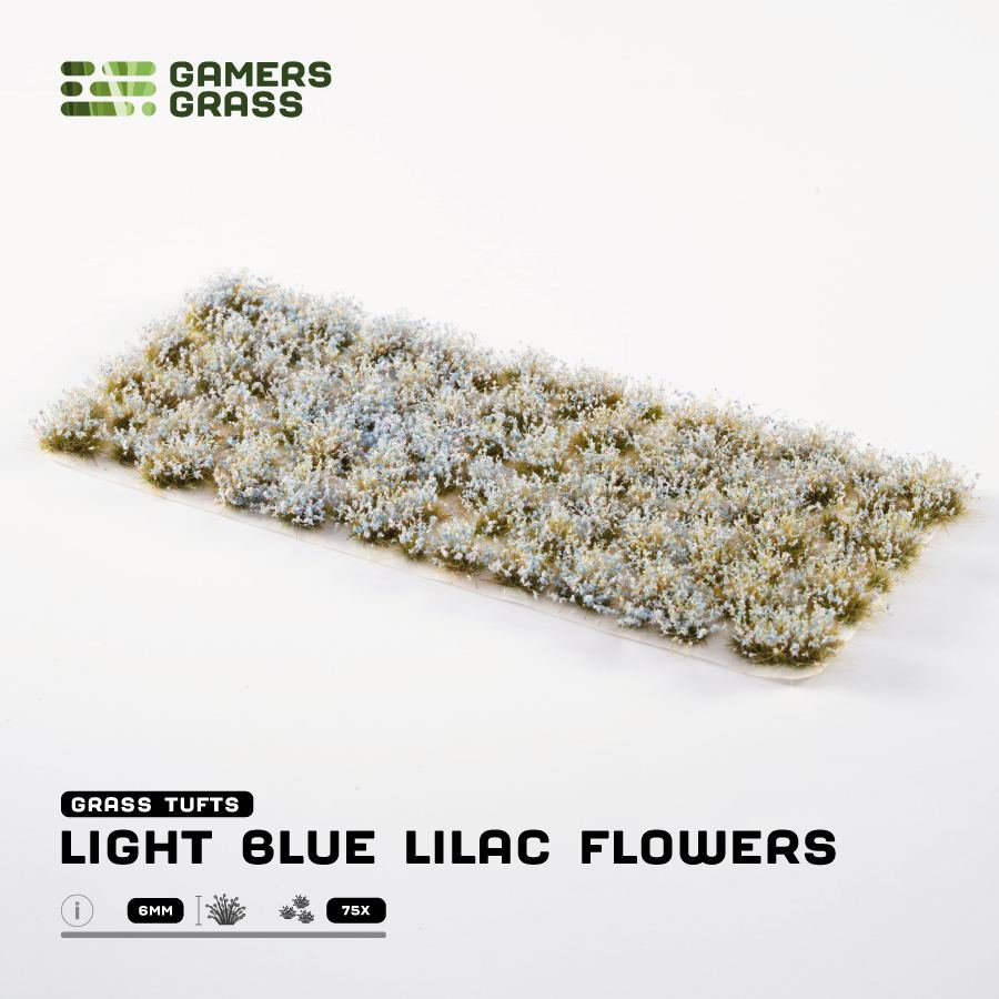 Gamers Grass Light Blue Lilac Flowers