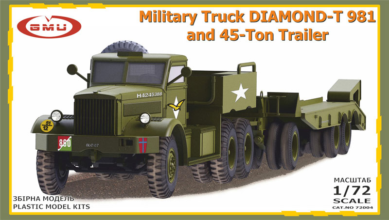 Diamond-T 981 Military Truck & 45-Ton Trailer