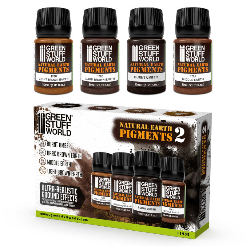 Green Stuff World Natural Earth Pigments Set 30ml - No. 2