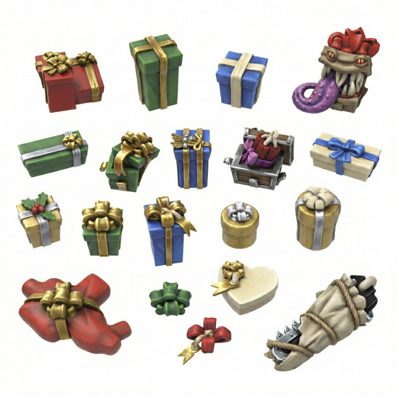 Green Stuff World 3D Printed Set - Gift Boxes 1:48-1:35