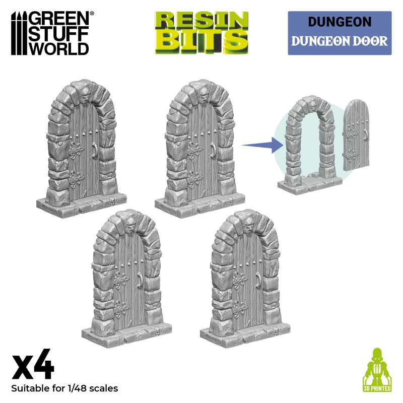 Green Stuff World 3D Printed Set - Dungeon Doors