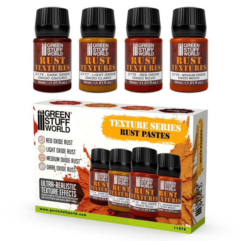 Green Stuff World Rust Texture Set 30ml