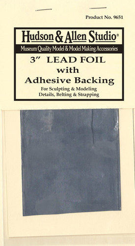 Lead Foil with Adhesive Backing - 3 inch wide