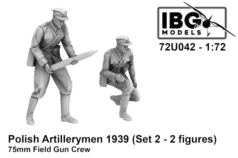 Polish Artillerymen - 75mm Field Gun Crew Set 2 (3D-Printed - 2 figures)