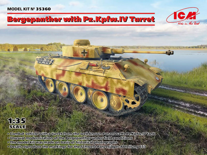 Bergepanther Tank w/PzKpfw IV Turret